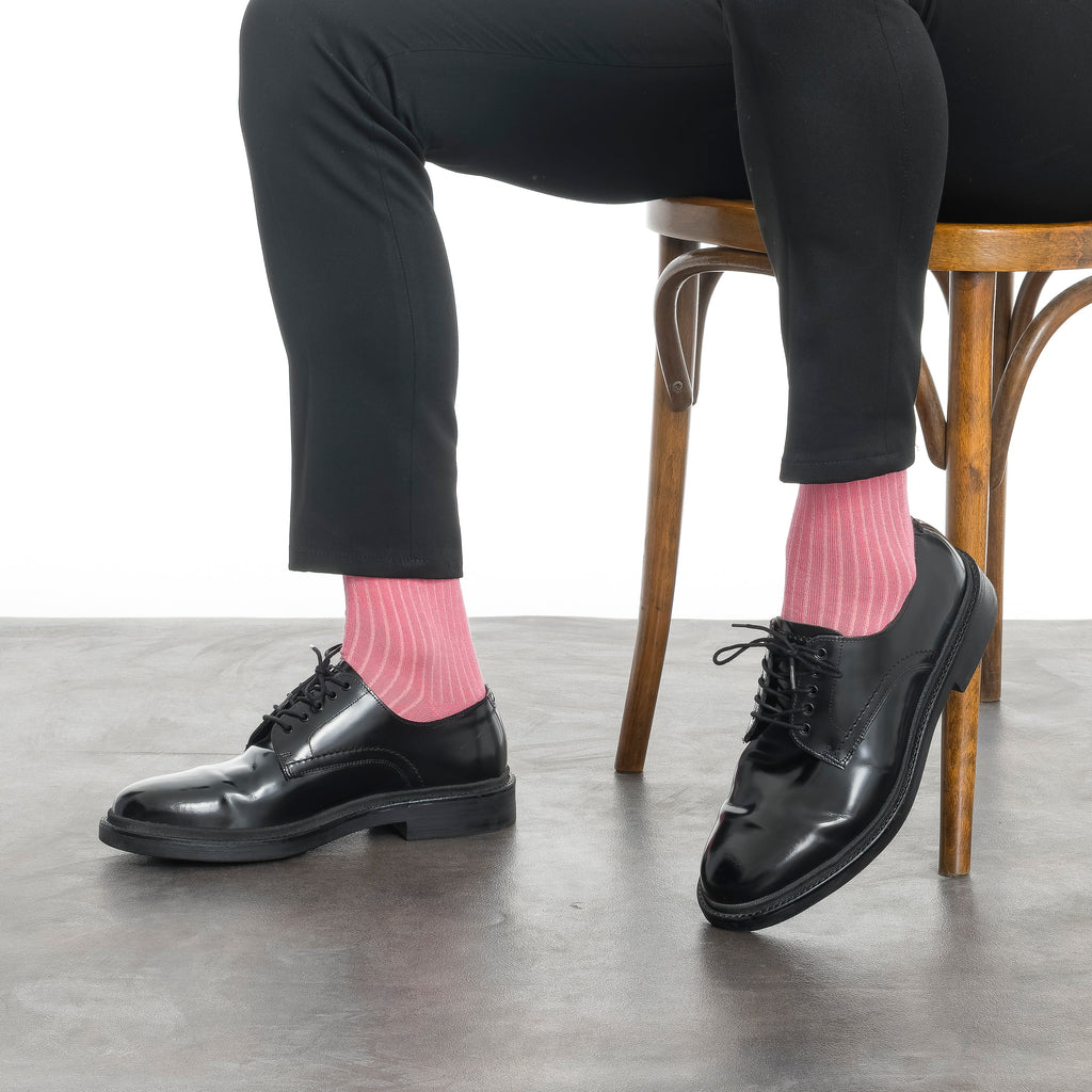 Men’s Bamboo Dress Socks 6-Pack Gift Box, Bright Colors